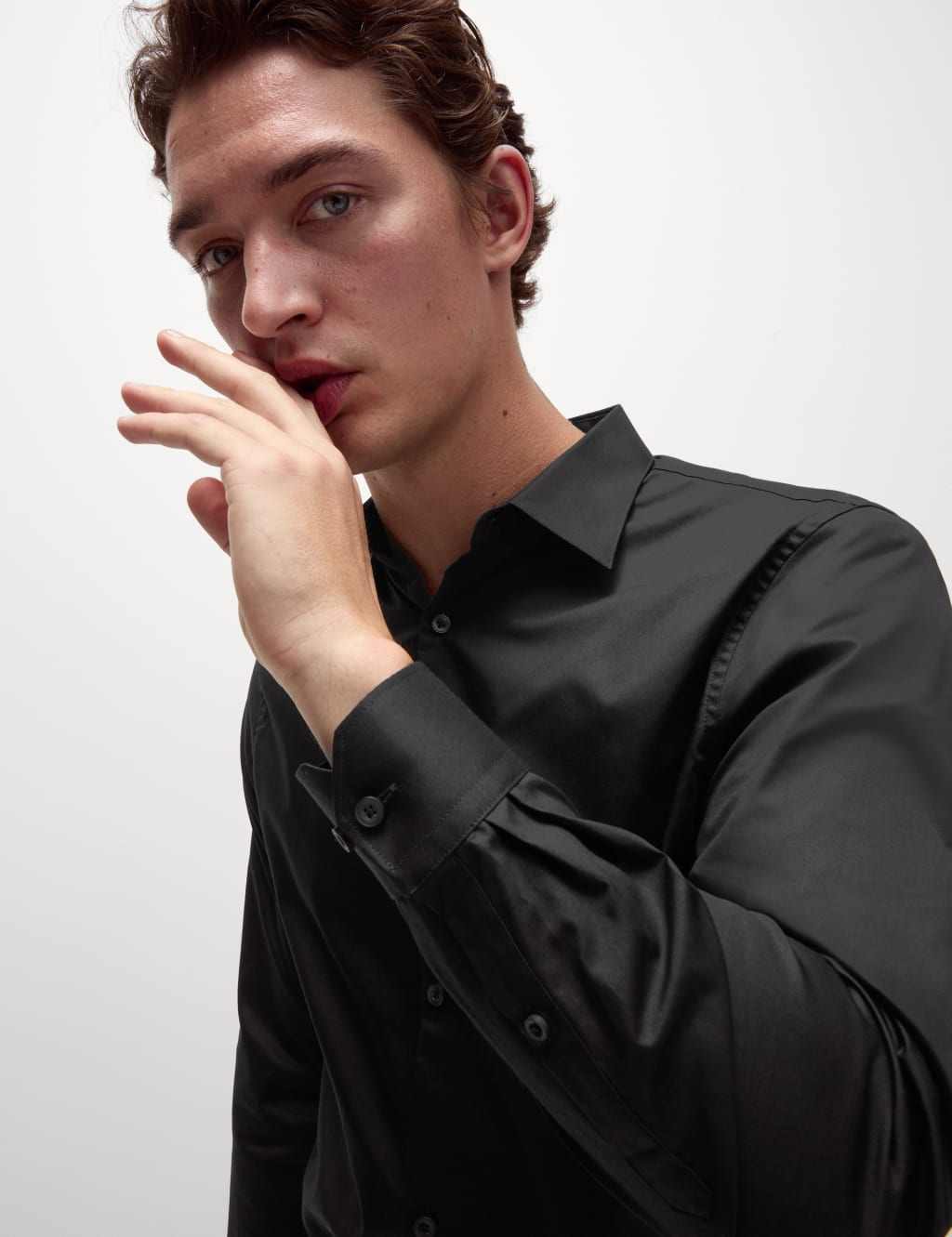 Men s Black Shirts M S