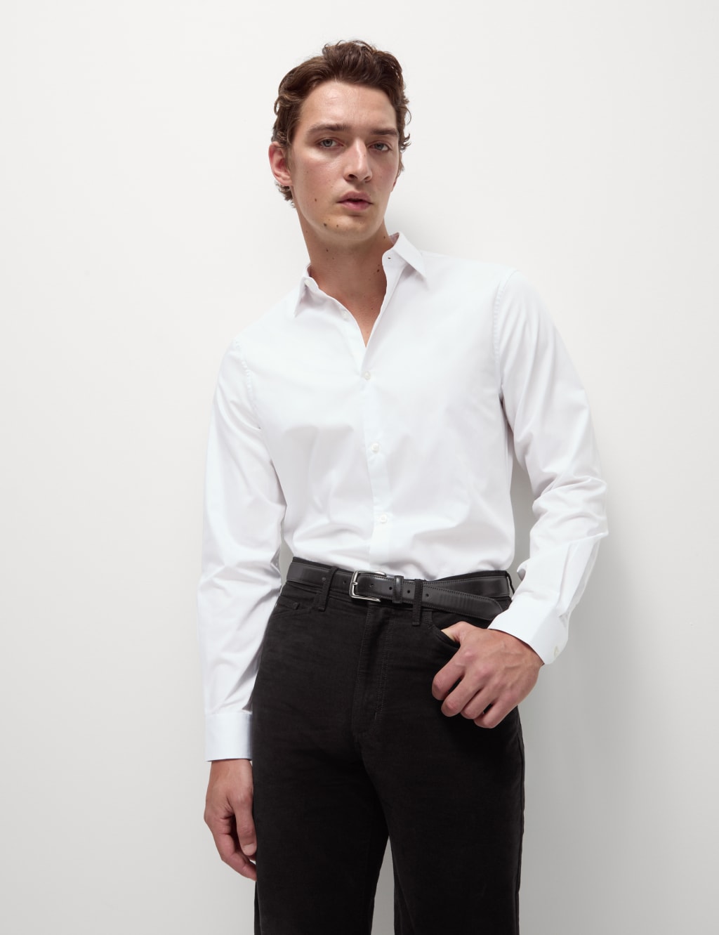 Regular Fit Easy Iron Pure Cotton Shirt image 1