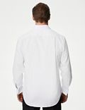 Košile klasického střihu ze směsi bavlny s&nbsp;dvojitou manžetou