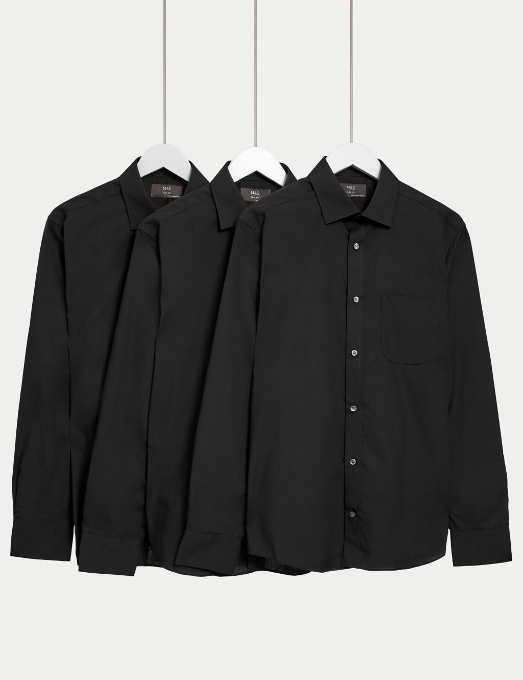 3pk Slim Fit Long Sleeve Shirts image 1