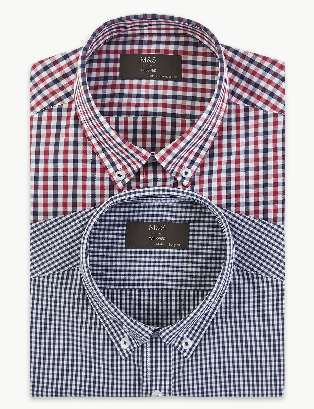 2 Pack Tailored Fit Shirts