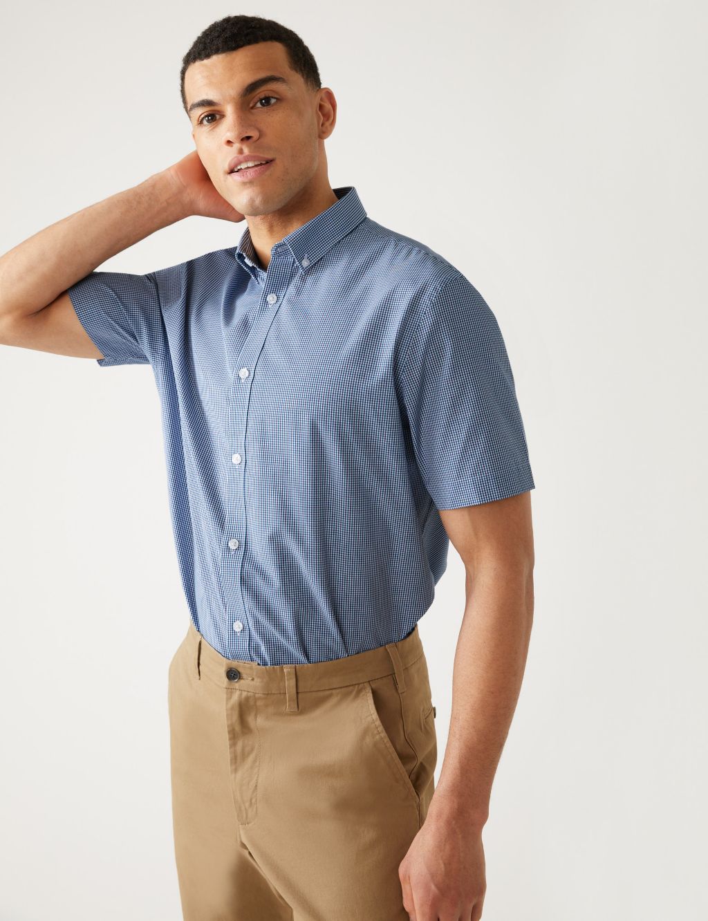 Page 3 - Men’s Navy Shirts | M&S