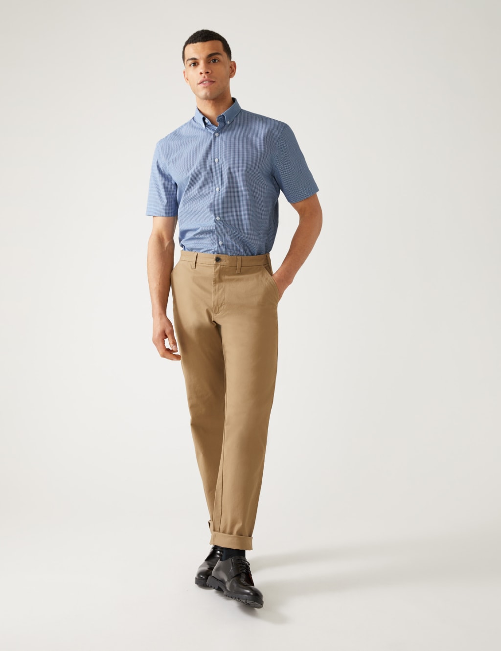 2pk Regular Fit Check Short Sleeve Shirts image 2
