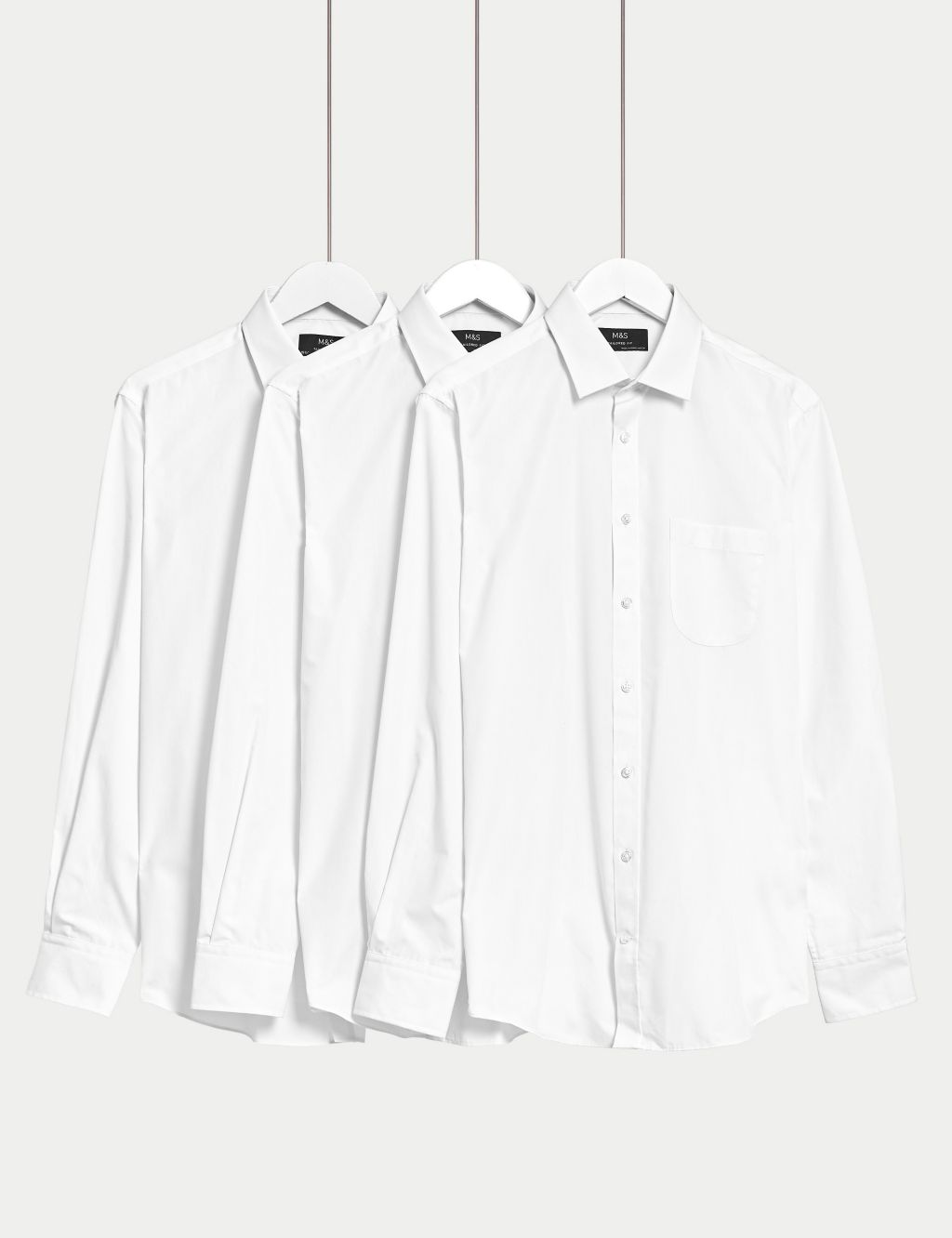 3pk Tailored Fit Long Sleeve Shirts image 1