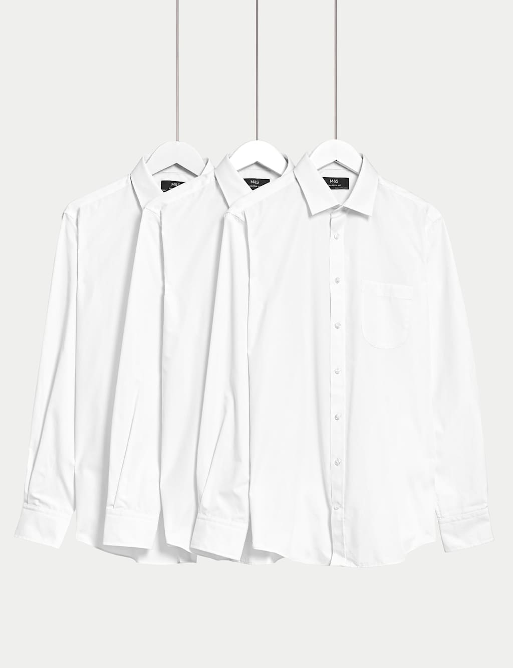 3pk Tailored Fit Long Sleeve Shirts image 1