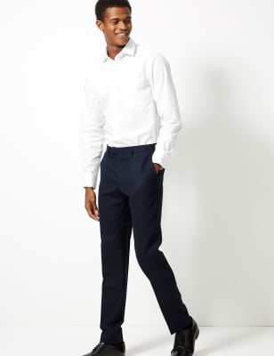 m&s slim fit school shirts