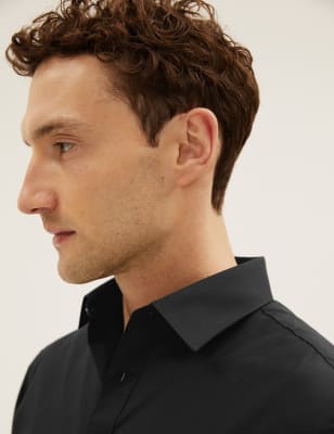 marks and spencer mens white dress shirts