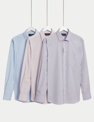 Regular Fit Easy Iron Pure Cotton Shirt, M&S Collection