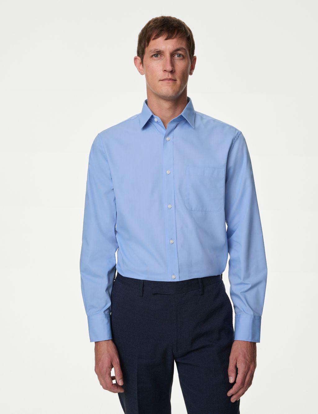 3pk Regular Cotton Blend Long Sleeve Shirts image 3