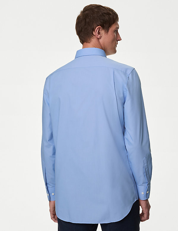 3pk Regular Cotton Blend Long Sleeve Shirts - SE