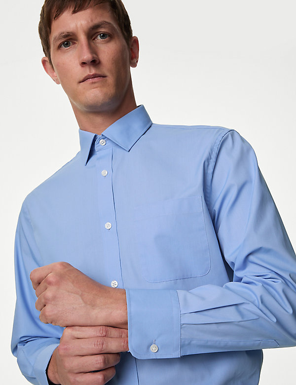 3pk Regular Cotton Blend Long Sleeve Shirts - MM