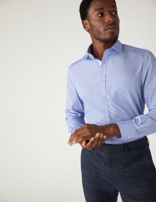 m&s mens cotton shirts