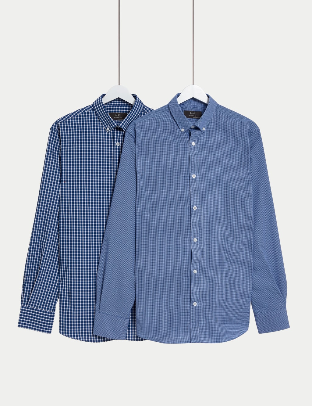 2pk Regular Fit Easy Iron Check Shirts image 1