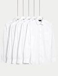 5 Pack Regular Fit Long Sleeve Shirts