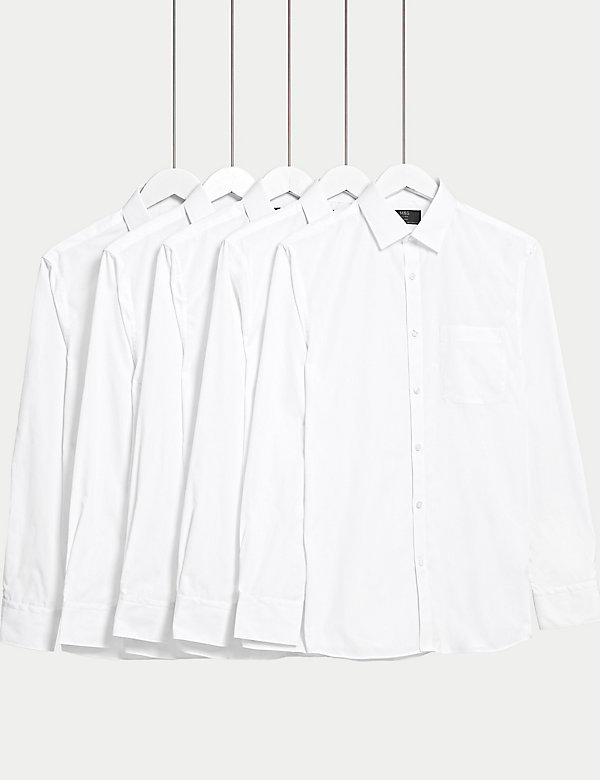 5pk Skinny Fit Long Sleeve Shirts - KG