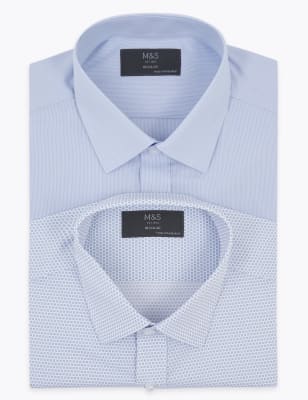 marks and spencer mens white dress shirts