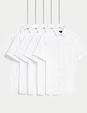 5 Pack Regular Fit Short Sleeve Shirts