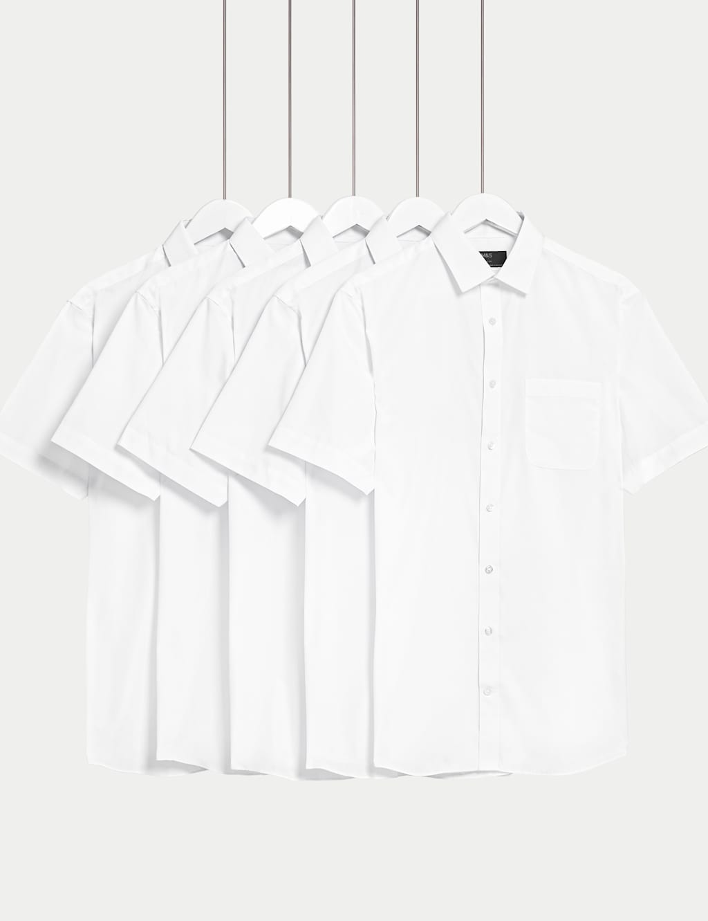 5pk Regular Fit Short Sleeve Shirts image 1