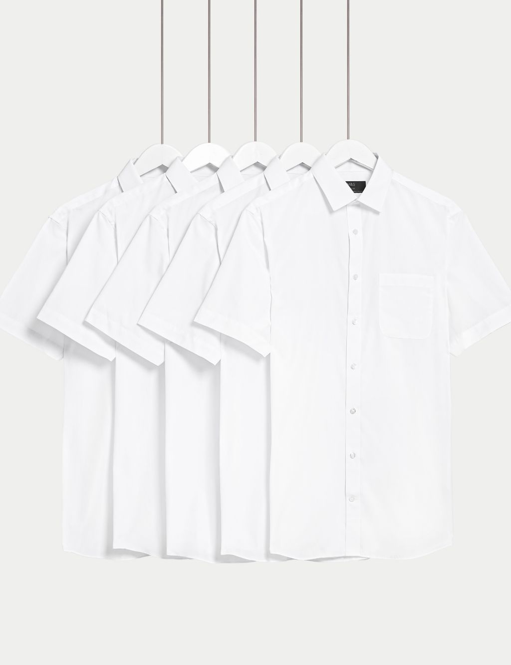 5pk Regular Fit Short Sleeve Shirts image 1