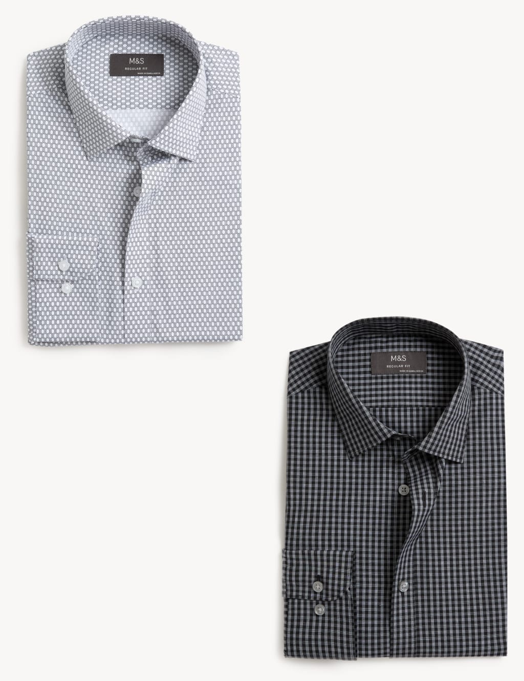 2pk Regular Fit Long Sleeve Shirts image 1