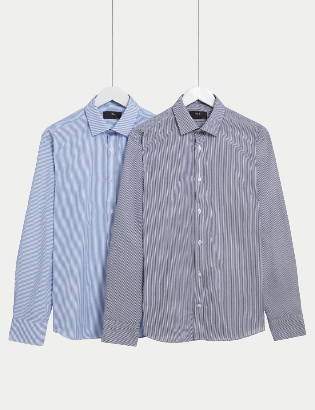 2pk Slim Fit Easy Iron Long Sleeve Shirts image 1
