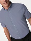 Kostkované košile normálního střihu pro snadné žehlení, 2&nbsp;ks