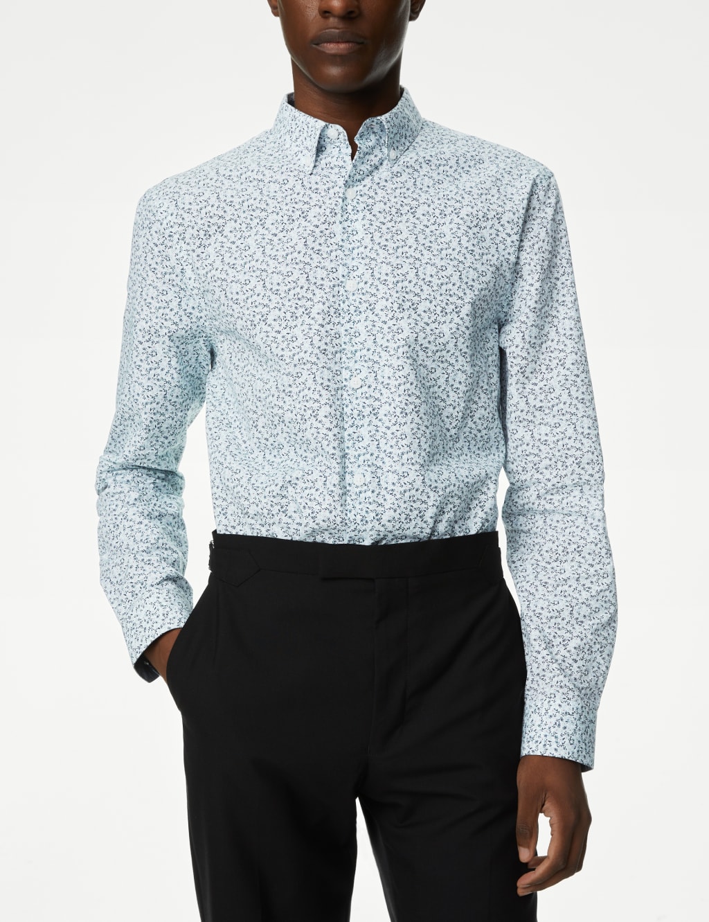 Slim Fit Non Iron Pure Cotton Shirt image 1
