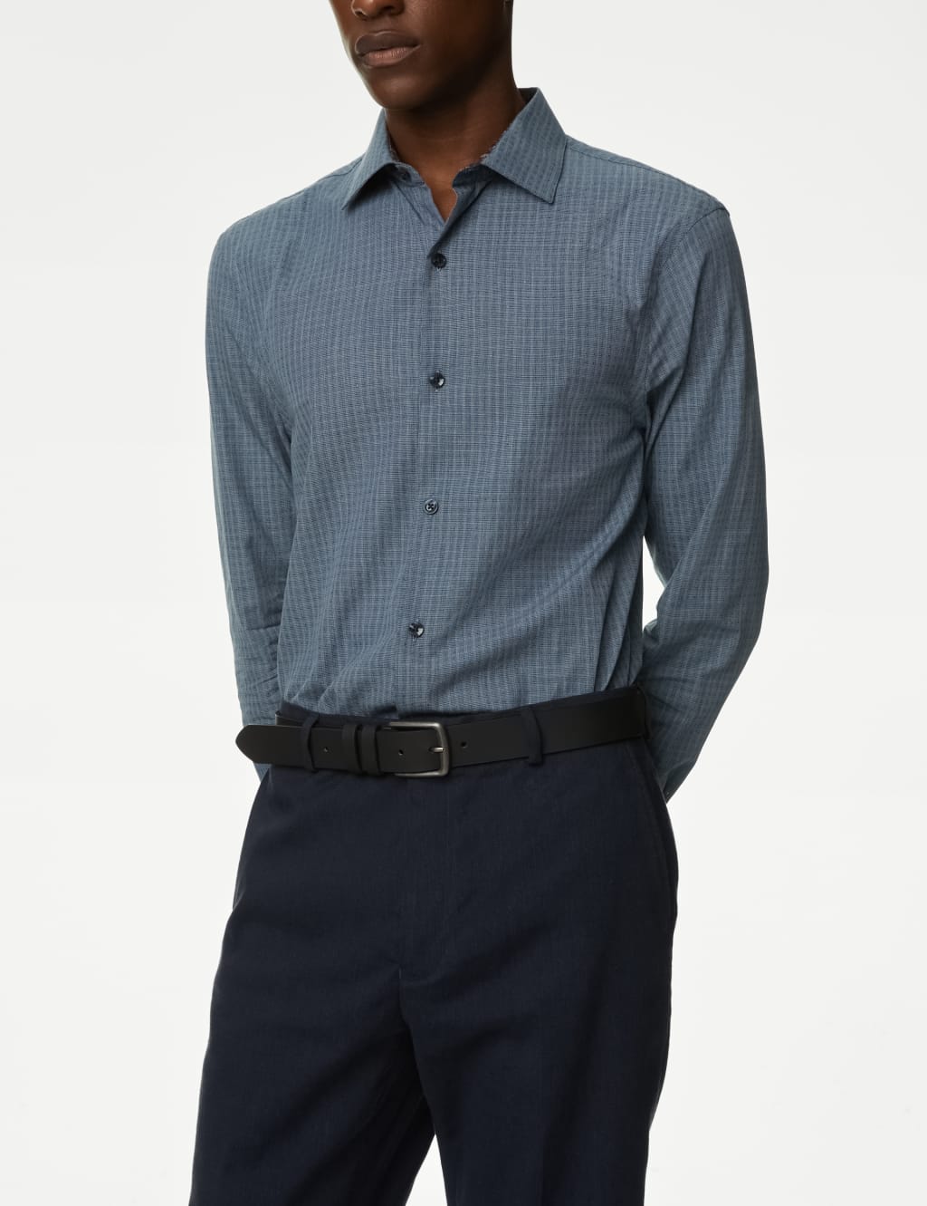 Slim Fit Non Iron Pure Cotton Shirt image 1