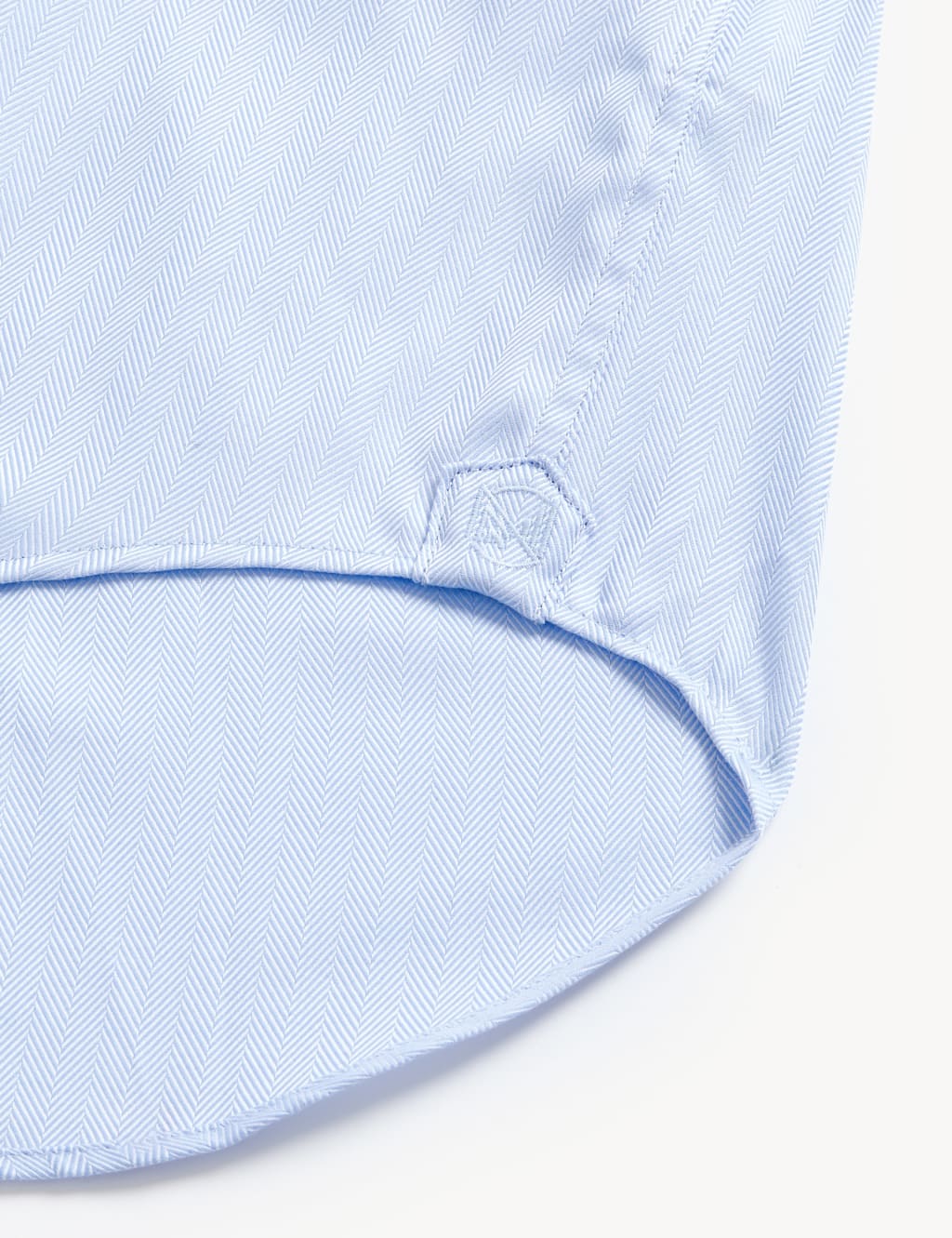 Regular Fit Pure Cotton Herringbone Shirt image 8