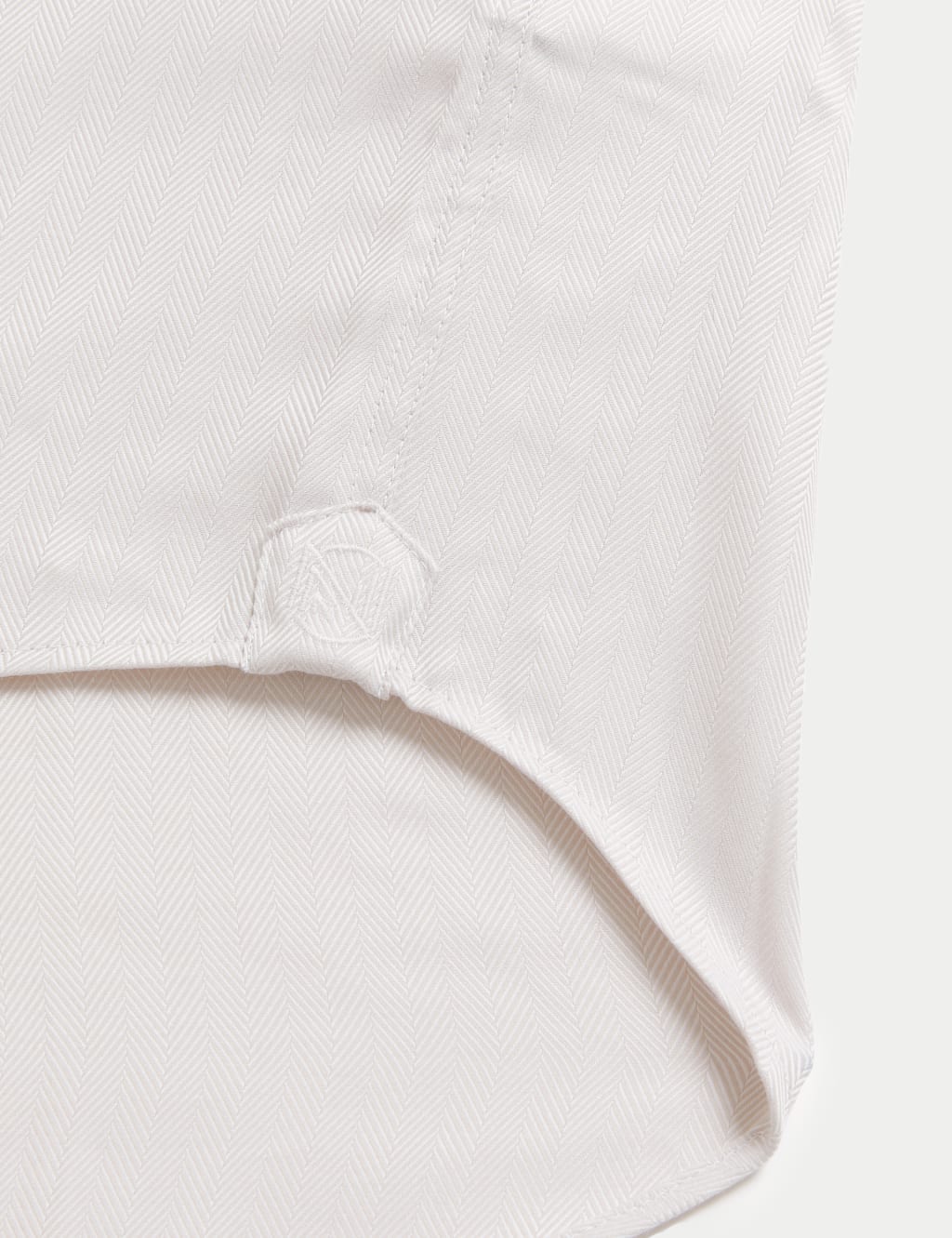 Regular Fit Pure Cotton Herringbone Shirt image 9