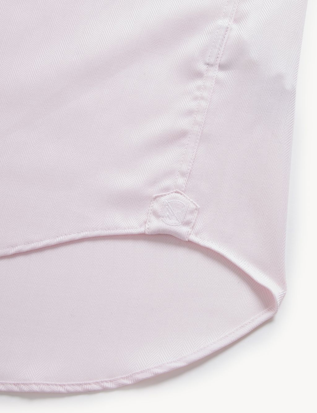 Regular Fit Pure Cotton Herringbone Shirt image 9