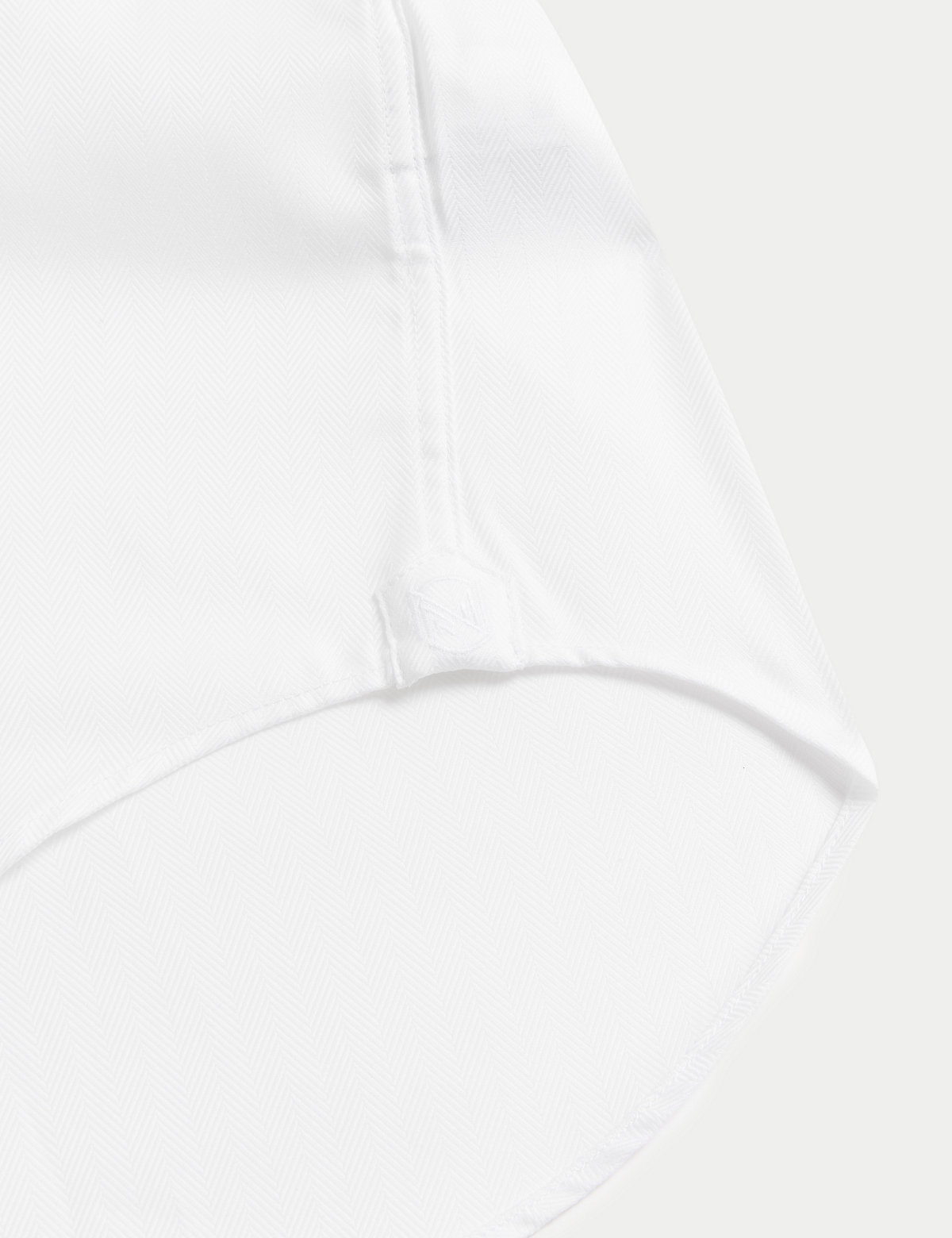 Regular Fit Pure Cotton Herringbone Shirt