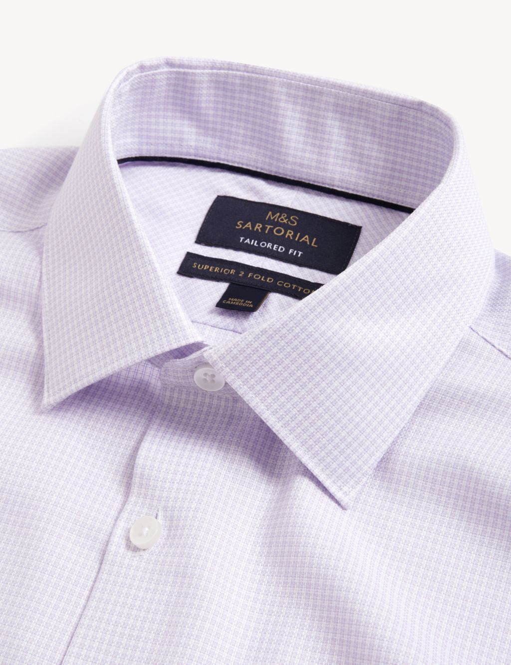 Tailored Fit Pure Cotton Puppytooth Shirt image 7