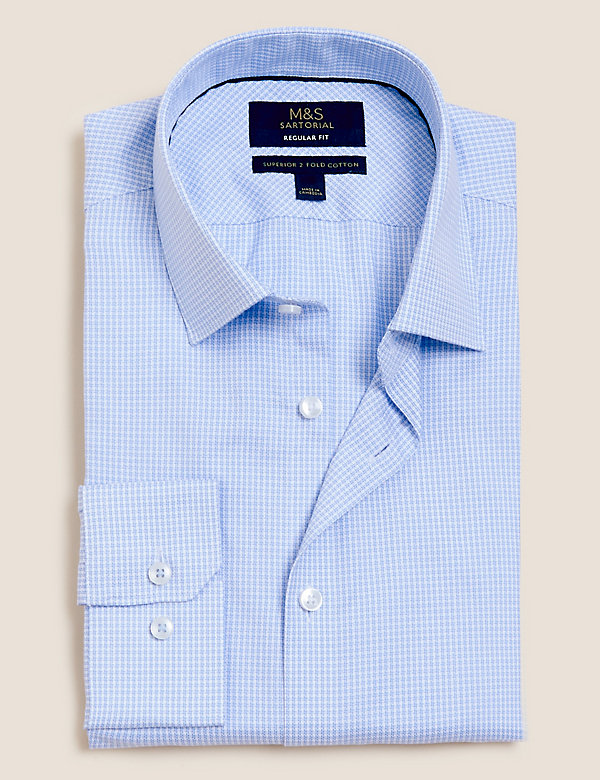 Regular Fit Pure Cotton Check Shirt - SE