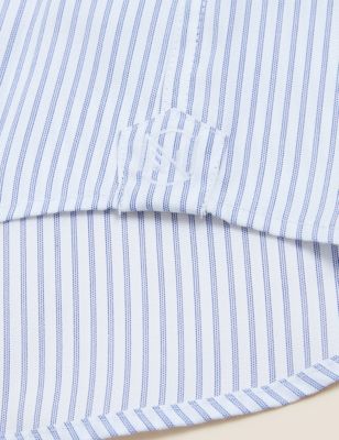Slim Fit Pure Cotton Twill Striped Shirt