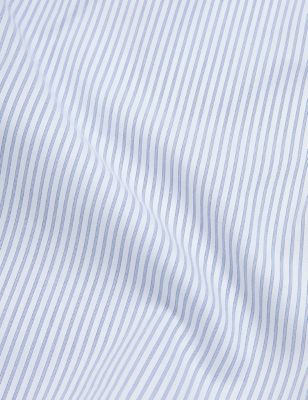 

Mens M&S SARTORIAL Regular Fit Pure Cotton Striped Shirt - White Mix, White Mix