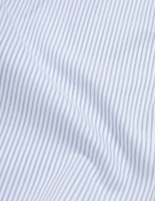 

M&S SARTORIAL Camisa de rayas de ajuste estándar 100% algodónMens - White Mix, White Mix