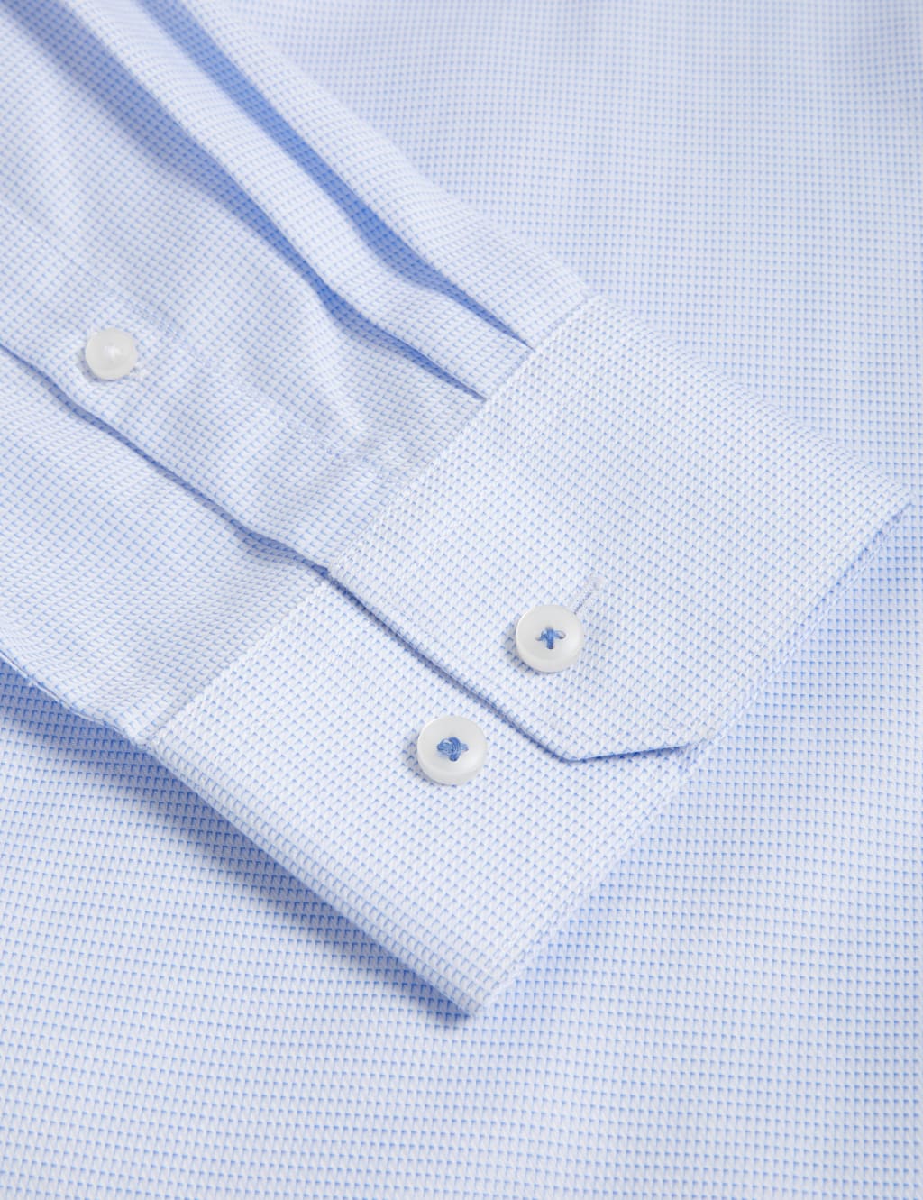 Tailored Fit Pure Cotton Textured Shirt image 6