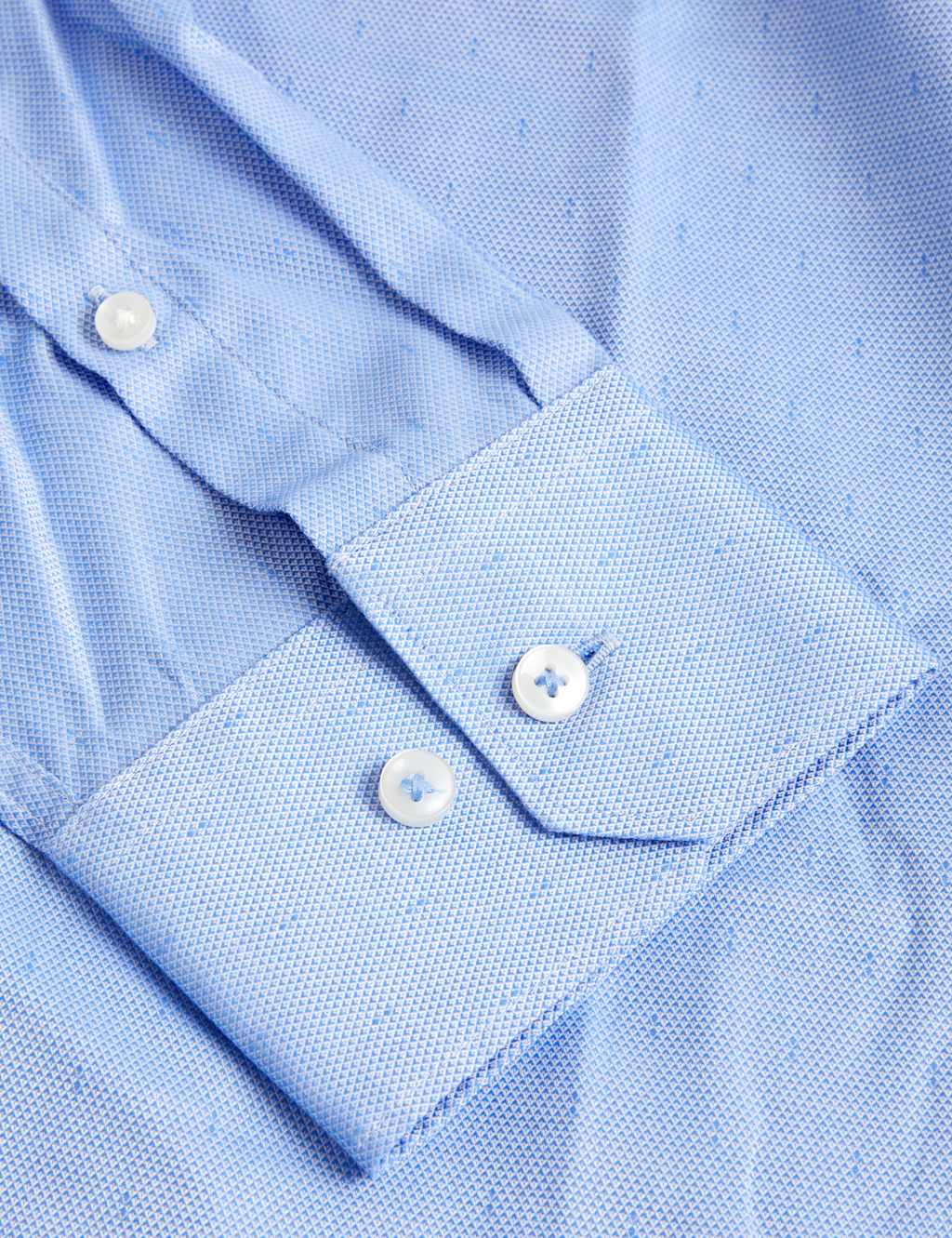 Regular Fit Pure Cotton Textured Shirt image 6