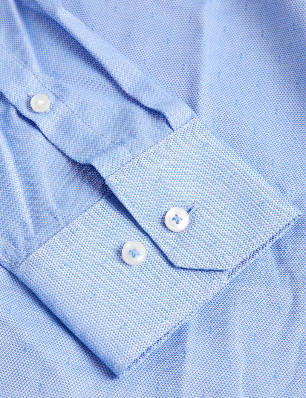 Regular Fit Pure Cotton Textured Shirt image 7