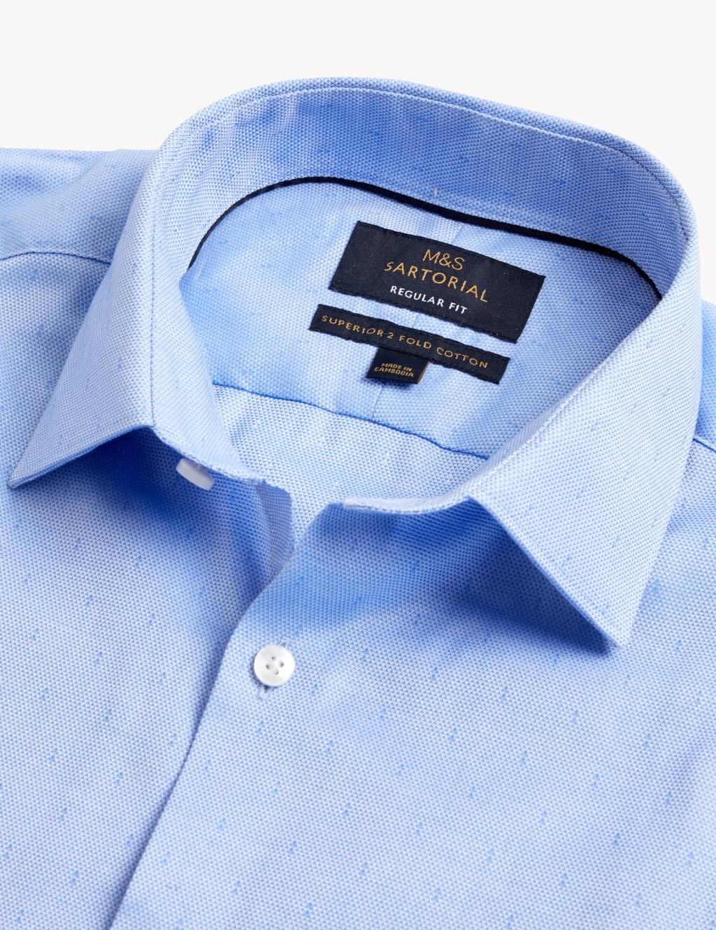 Regular Fit Pure Cotton Textured Shirt image 8