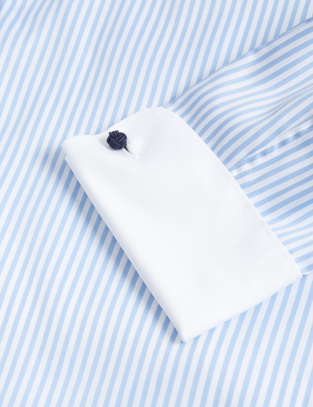Tailored Fit Pure Cotton Striped Shirt image 2