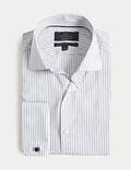 Regular Fit Easy Iron Luxury Cotton Striped Shirt