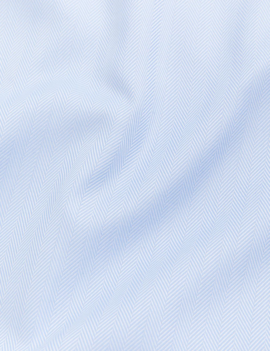 Tailored Fit Pure Cotton Herringbone Shirt image 7