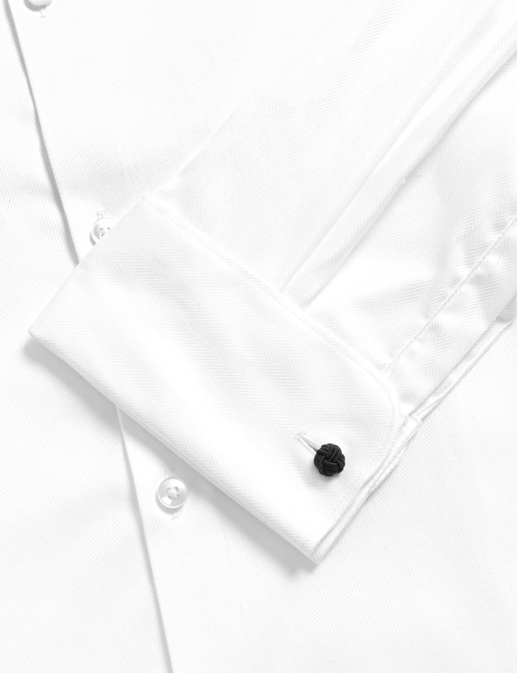 Slim Fit Easy Iron Herringbone Shirt image 8