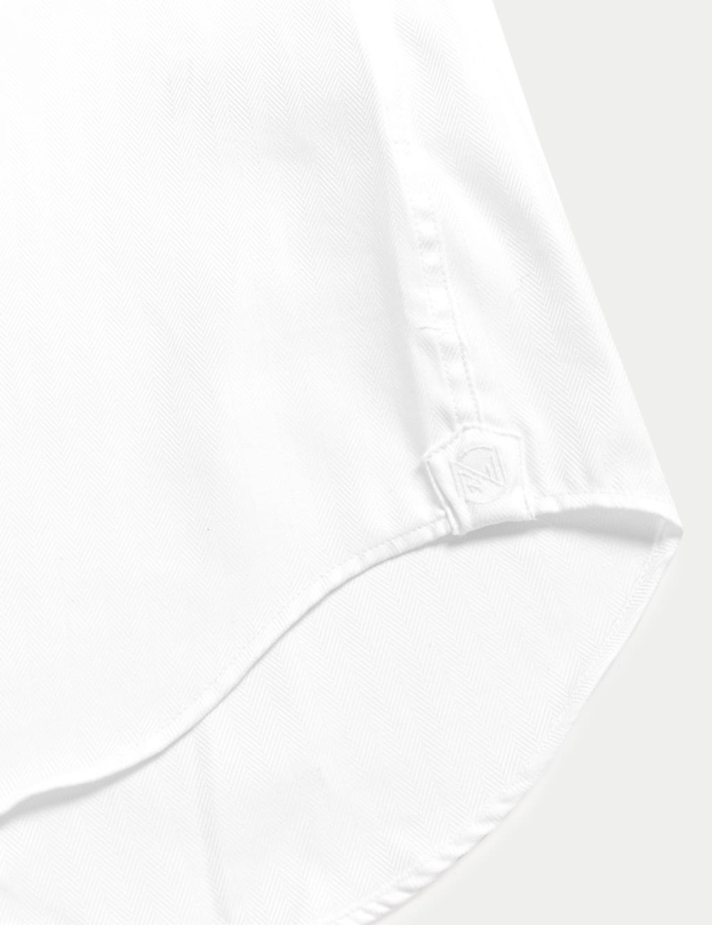 Slim Fit Easy Iron Herringbone Shirt image 10