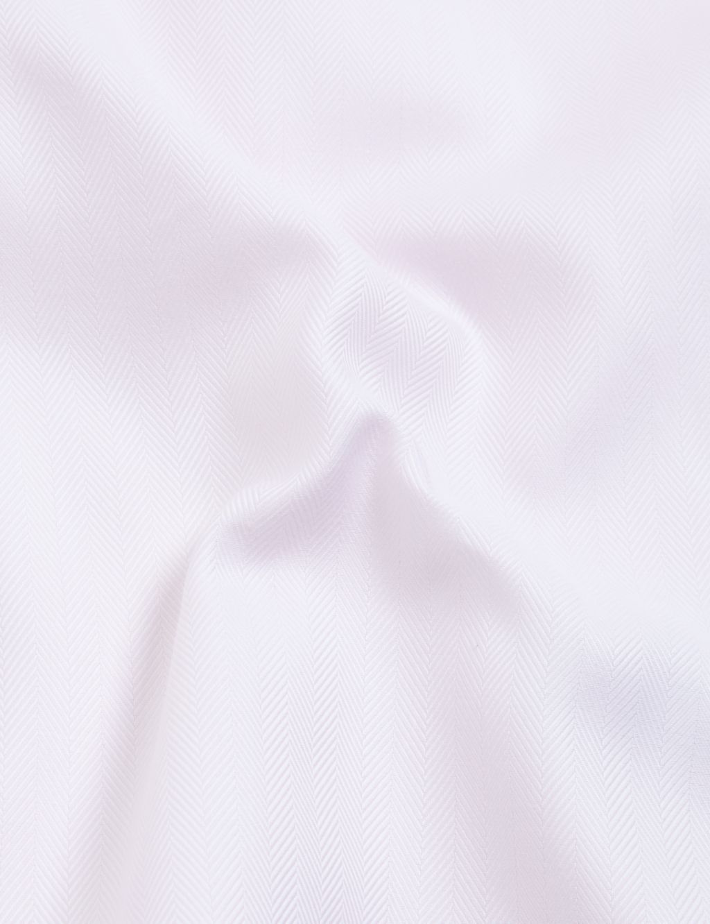Tailored Fit Pure Cotton Herringbone Shirt image 5