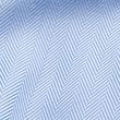 Regular Fit Pure Cotton Herringbone Shirt - blue