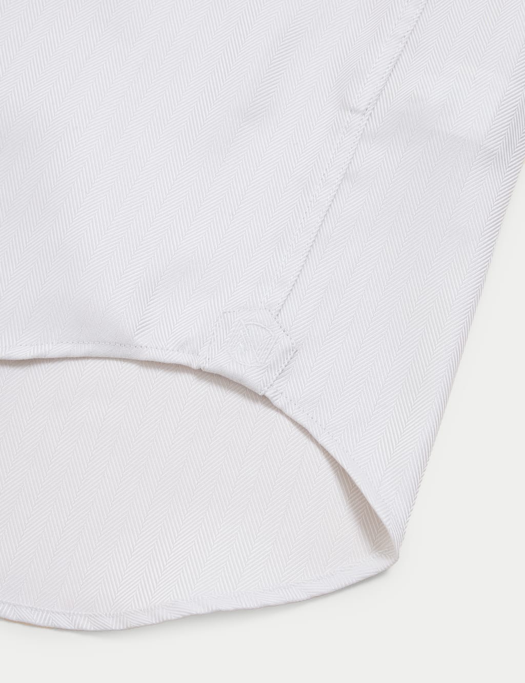 Regular Fit Pure Cotton Herringbone Shirt image 9