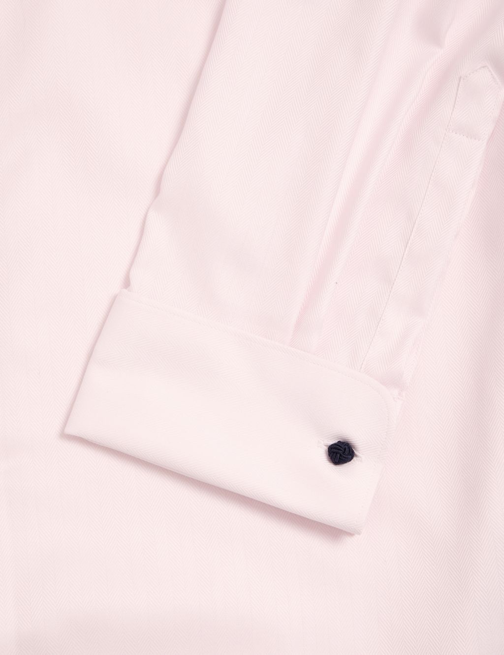 Regular Fit Pure Cotton Herringbone Shirt image 6